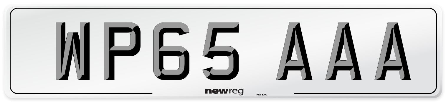 WP65 AAA Number Plate from New Reg